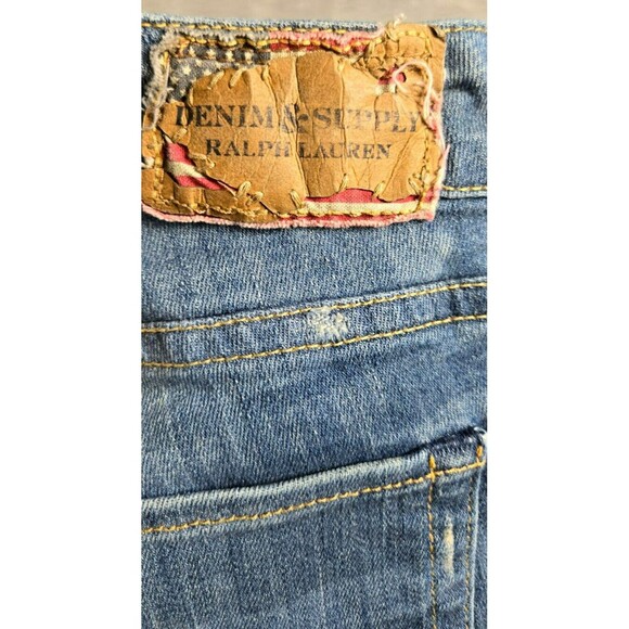 Denim & Supply Ralph Lauren Womens Jean Denim Shorts Tribal Pattern Size 27/34 - Picture 3 of 7